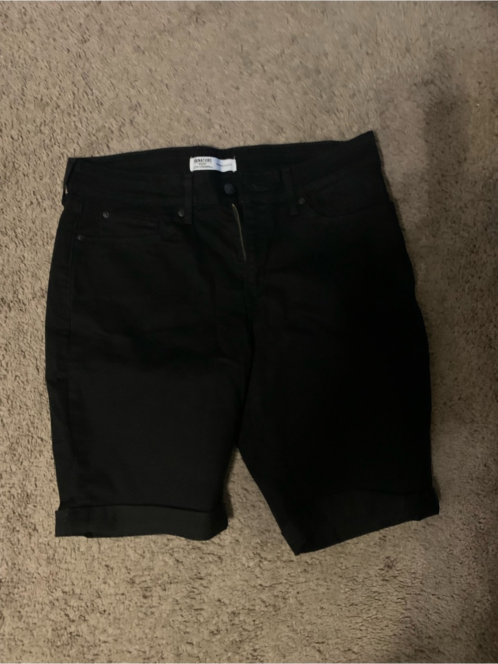Signature by Levi Strauss Black Women's Denim Shorts